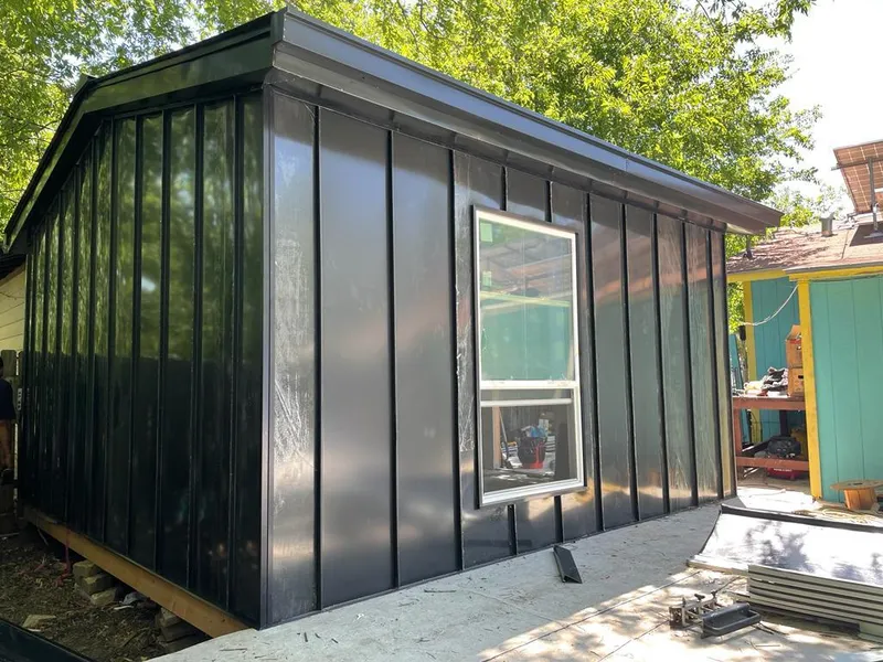 Black standing seam metal wall panels for Roof Inspection in Morganton